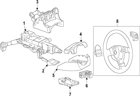 Steering Column for 2015 Volkswagen Tiguan #0