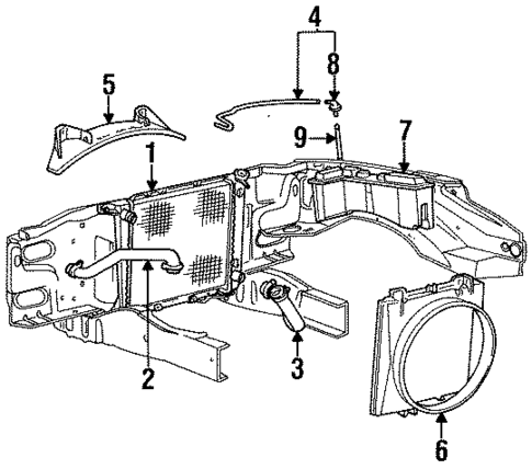 Radiator & Components for 1993 Ford Ranger #0