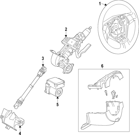 Steering Column for 2024 Mazda 3 #1