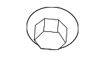 90222S04003 - Body: Bumper Cover Nut for Honda Image