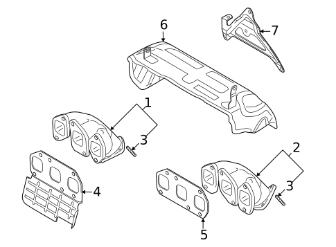 Exhaust Manifold for 2009 Audi Q7 #0