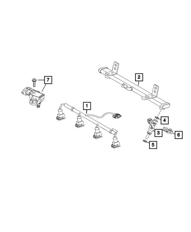 68270198AA - Fuel: Injector Wiring for Mopar Image