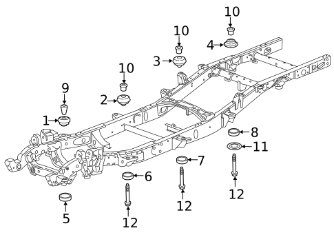 Body Mounting for 2016 GMC Sierra 2500 HD #0