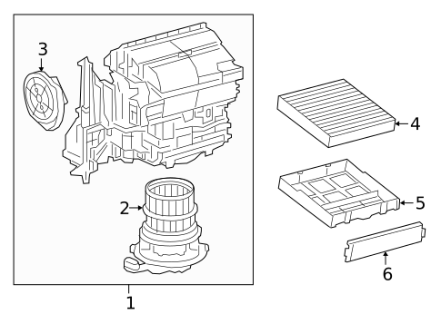 Blower Motor & Fan for 2020 Toyota Avalon #0