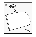 6272060B10 - Body: Quarter Glass for Lexus: LX470 Image