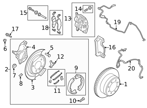 Rear Brakes for 2021 Ford F-250 Super Duty #0