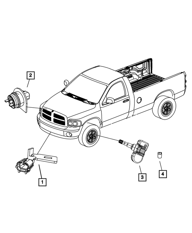 56029319AC - Electrical: Tire Pressure Sensor for Mopar Image