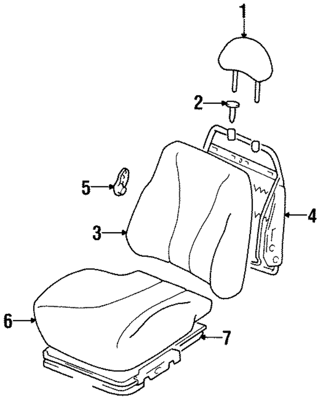 8819529072EFP - : Seat Cushion Foam for Hyundai Image