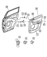 4775742AA - Interior Trim: Headlining Clip for Mopar Image