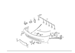 1408851181 - Attachment Parts: License Plate Holder for Mercedes-Benz: 500SEC Image