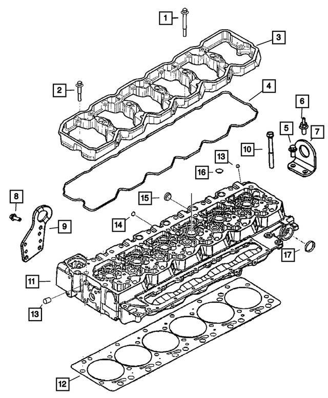 3928873 - Engine 6.7L Cummins (Diesel): Hex Flange Head Bolt, Mounting for Mopar Image image