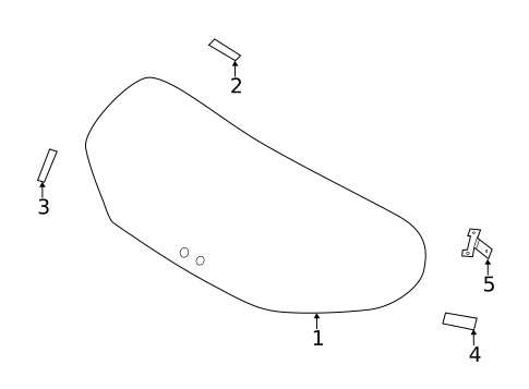Glass - Lift Gate for 2019 Hyundai Veloster #0