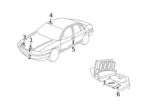 Labels for 2007 Chevrolet Monte Carlo #0
