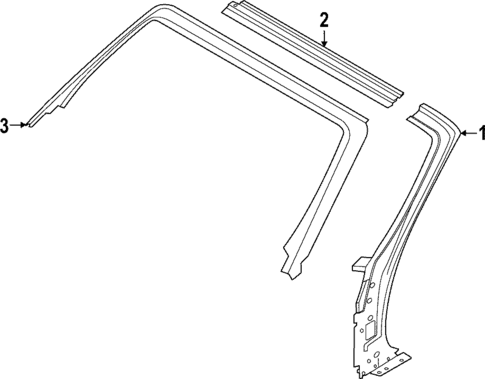 Windshield Header & Components for 2021 Porsche 911 #0