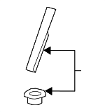 88341EZ04A - Body: Seat Back Lock for Nissan Image
