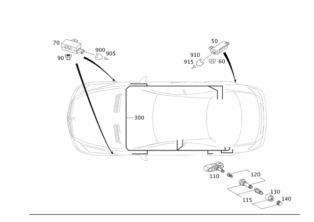 2215408032 - Electrical Equipment and Instruments: Electric Line for Mercedes-Benz: 300S, CL550, CL600, CL63 AMG, CL65 AMG, S600, S63 AMG Image image