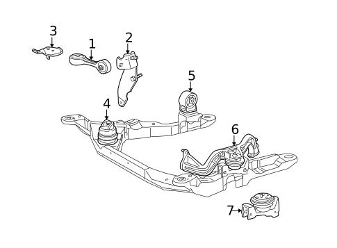 Engine & Trans Mounting for 2000 Mercury Sable #0