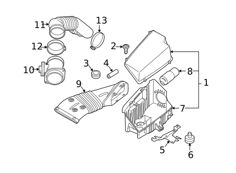 Air Intake for 2005 Volvo V70 #0