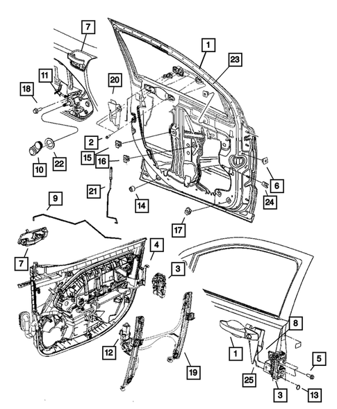 Front Door for 2008 Dodge Caliber #0
