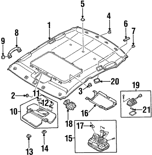 Interior Trim - Roof for 1998 INFINITI Q45 #0