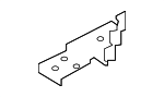 12527574100 - Engine: Air Cleaner Assembly Bracket for BMW Image