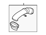 13717624210 - Engine: Intake Duct for BMW Image