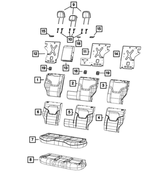 6SK90LXHAA - : Rear Seat Cushion Cover for Mopar Image