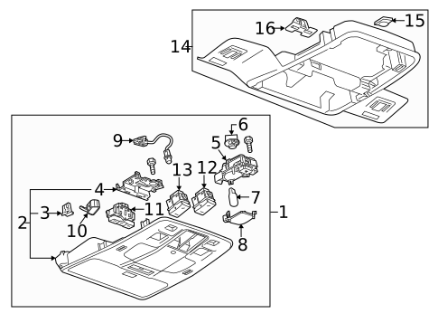 Overhead Console for 2015 Chevrolet Impala #19