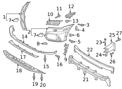 Bumper & Components - Front for 2019 Audi Q5 #0