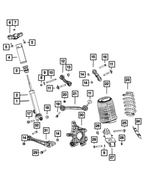 68544169AA - : Suspension Shock Absorber Kit, Left Rear for Jeep: Grand Cherokee L Image