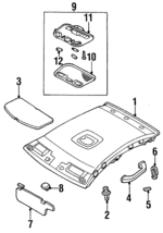 BE5L69270C06 - : Sun-Visor for Mazda: Protege Image