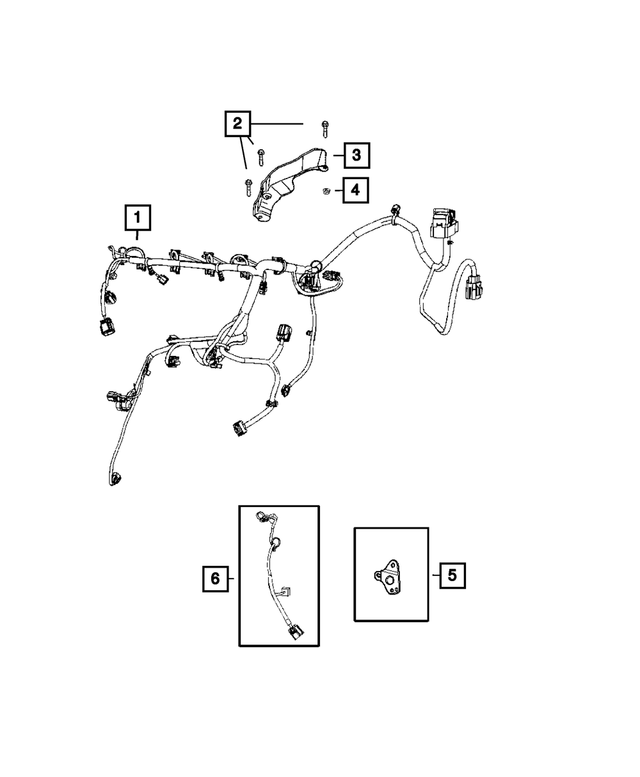 4795259AD - Electrical: Wiring Shield for Chrysler: 200, Sebring | Dodge: Avenger, Caliber, Journey | Jeep: Compass, Patriot Image