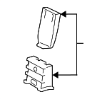 54347351081 - Body: Deflector Slide for BMW: 428i, 428i xDrive, 430i, 430i xDrive, 435i, 435i xDrive, 440i, 440i xDrive, M4 Image