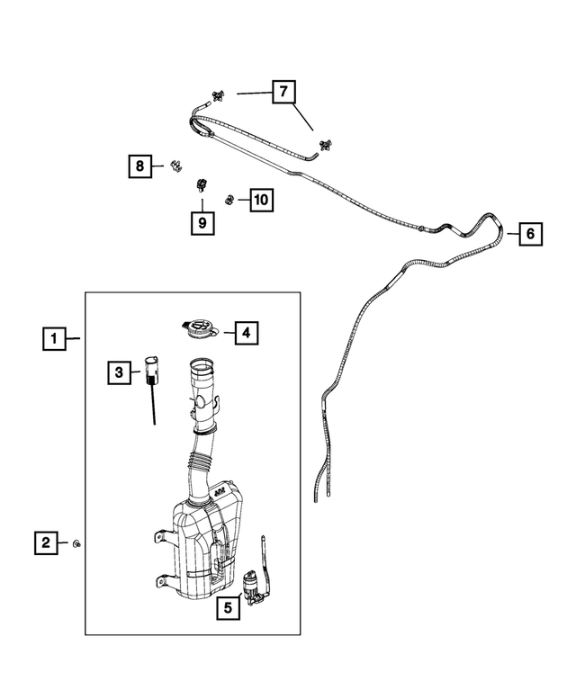 68095288AA - Electrical: Washer, Windshield Pump for Mopar Image