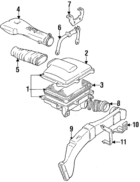 Air Intake for 1990 Suzuki Sidekick #0
