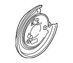 26255AA061 - Brakes: Splash Shield for Subaru: Forester, Impreza, Legacy Image