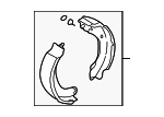26257AA081 - Brakes: Parking Brake Shoe for Subaru: Forester, Impreza, Legacy Image