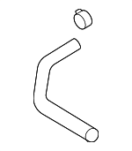 25450P4150 - Cooling System: Water Hose for Kia Image