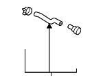 25450P4100 - Cooling System: Reservoir Hose for Kia Image