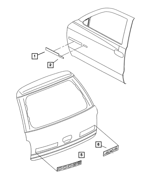 Decals and Tapestripes for 2001 Dodge Durango #0
