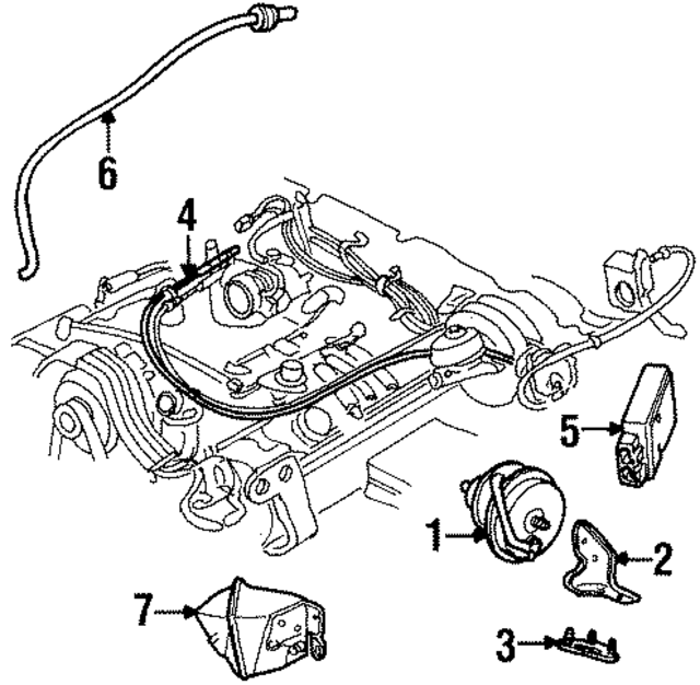 E6DZ9C735A - Fuel System: Servo for Ford: Country Squire, LTD Crown Victoria, Taurus | Lincoln: Town Car | Mercury: Colony Park, Grand Marquis, Sable Image