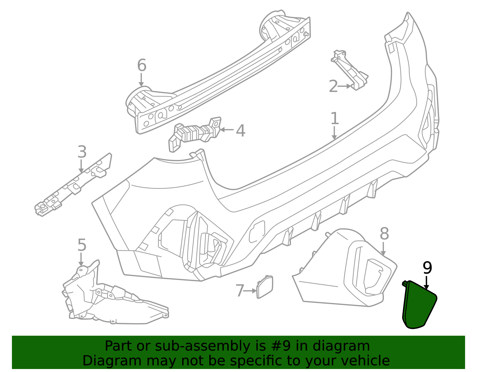 2024 Subaru Crosstrek Reflector 84281FN01A | Subaru Online Parts