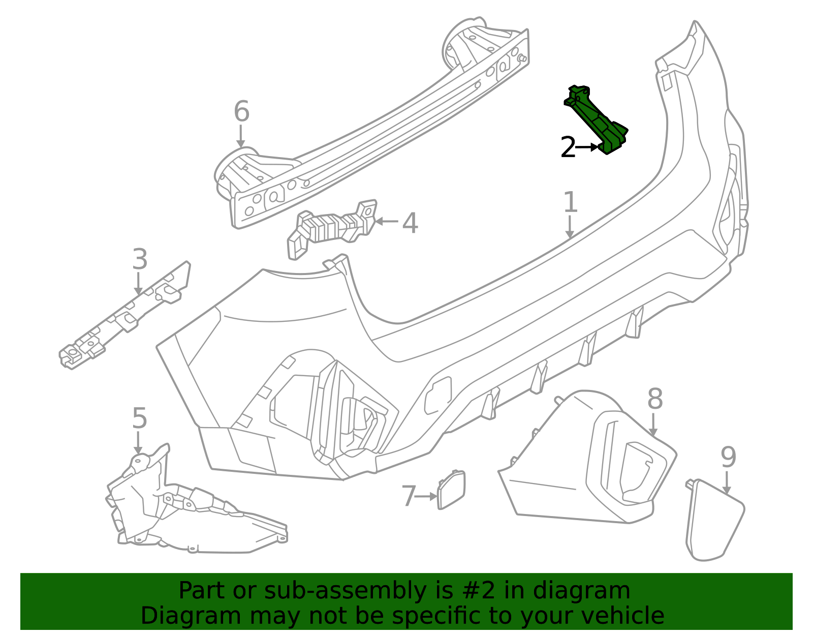 2024-2025 Subaru Crosstrek Lower Bracket 57707FN57A | Subaru Parts