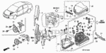 32146SH3003 - Electrical/Exhaust/Heater/Fuel: CONNECTOR, DIODE (2P) for Honda Image