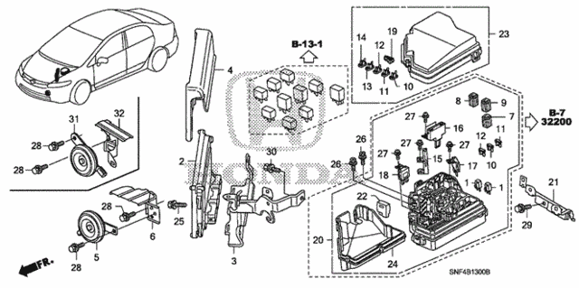 Control Unit (Engine Room) (1) for 2006 Honda Civic #0
