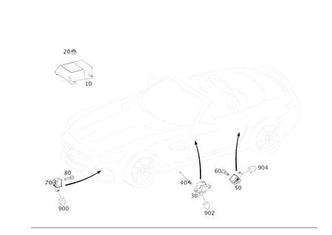 Belt Locking Retractor, Airbag and Sidebag for 2018 Mercedes-Benz AMG GT R #0