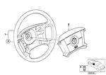 32345A1BDB2 - : Hub Cap, Airbag for BMW Image