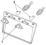 D9MY13550A - Electrical: License Lamp for Lincoln: Mark VII | Mercury: Grand Marquis, Marquis Image