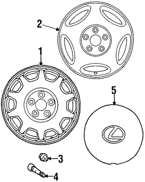 Wheels for 1998 Lexus LS400 #0