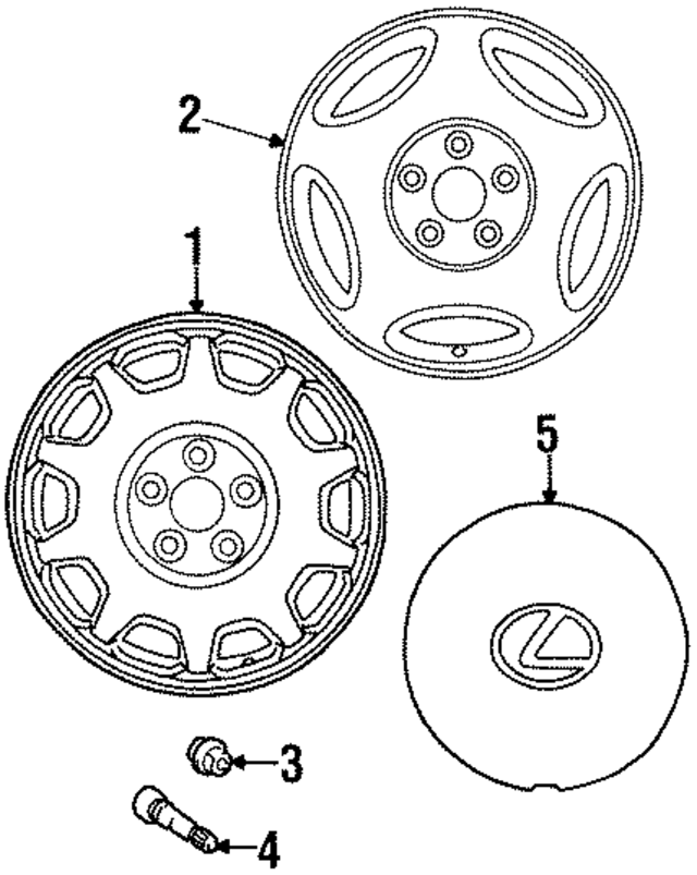 4261150150 - : Wheel, Alloy for Lexus Image